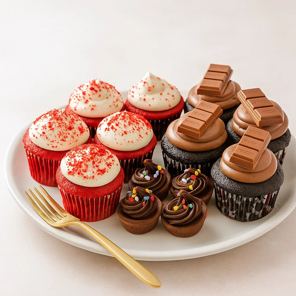 Chocolate & Red Velvet Cupcakes