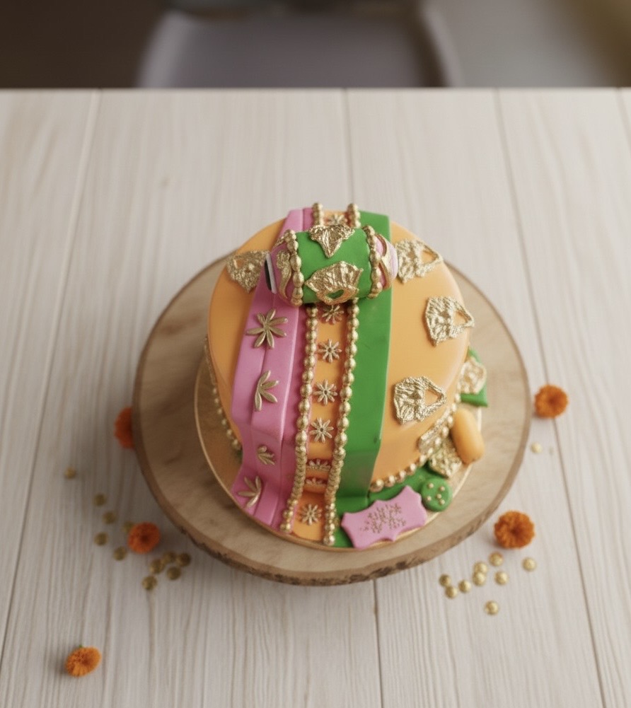 Dholki Event Cake