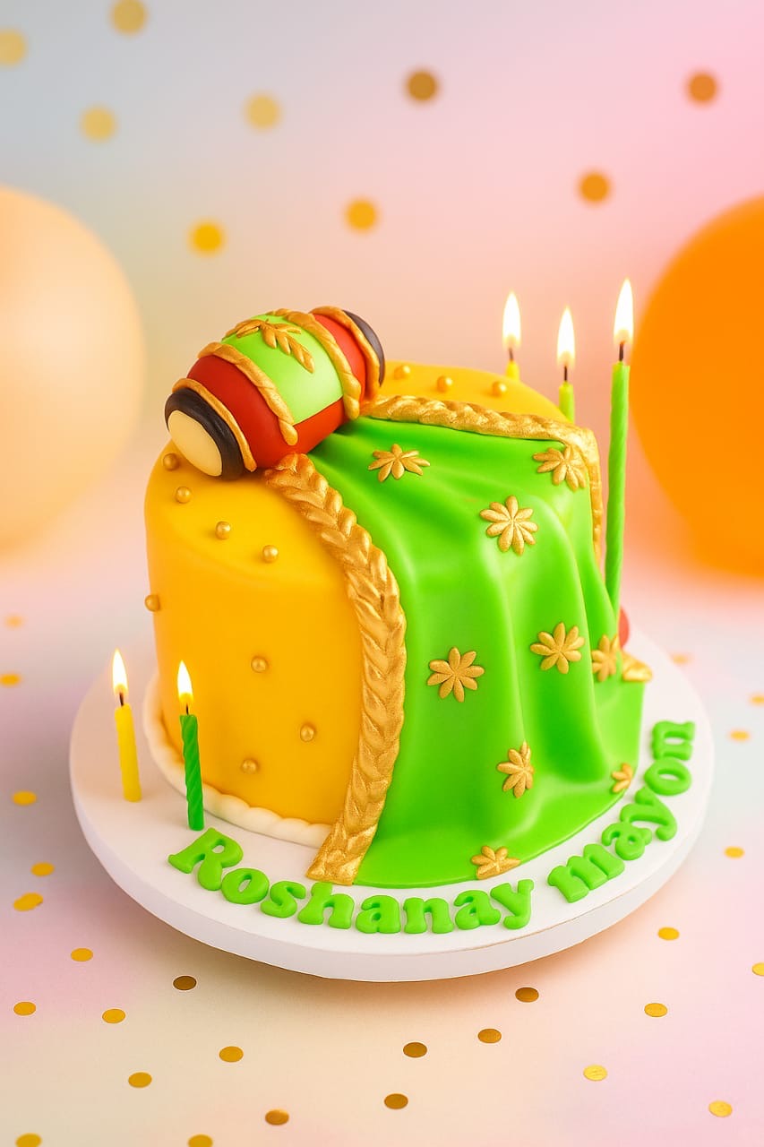 Dholki Celebration Cake